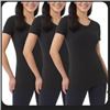 Image 1 : 32 Degrees Cool Women’s 3-Piece Short Sleeve Scoop Neck Tops, Size M/M