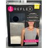 Image 2 : Reflex 3-Pack Ribbed Seamless Tanks, Size S/P, Multi-Color