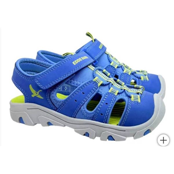 Eddie Bauer Adjustable Fit Blue/Lime Sandals – Size 13