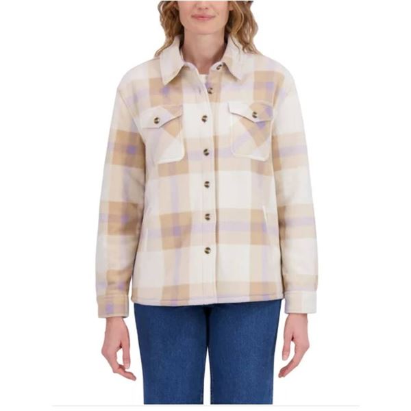 SADÉ Collective Women’s Medium Plaid Shirt Jacket – Model 1894386