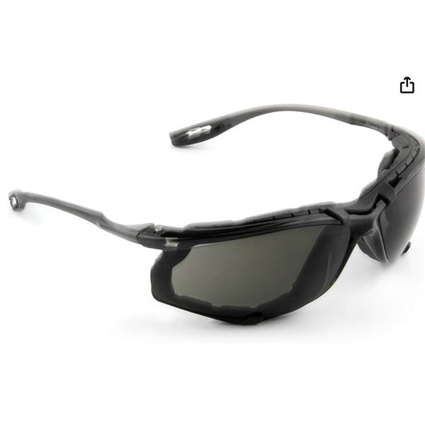 Lot of 2 3M Virtua CCS with Foam Gasket, Gray Anti-Fog Lens, Translucent Gray Temples