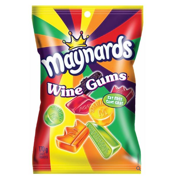 Maynards Wine Gums 154g Bags – 12 Count Case