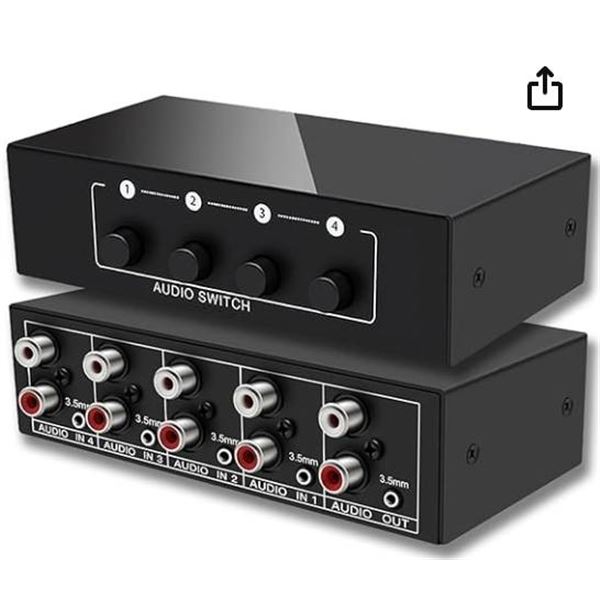 Audio Selector 4-Input, 1-Output Model CA-401