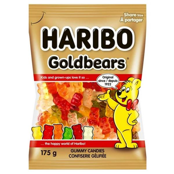 Haribo Goldbears 175g, Case of 12 Packs