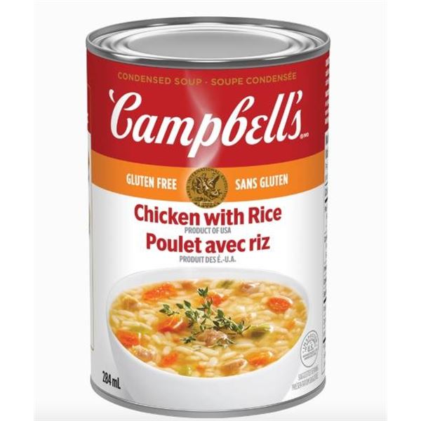 Campbell’s Chicken With Rice Soup, Gluten Free, 6 x 284 mL Cans