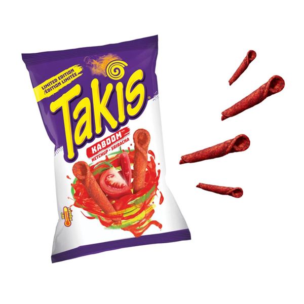 Takis Kaboom Ketchup-Sriracha Rolled Tortilla Chips, 14 Ct, 280g Each