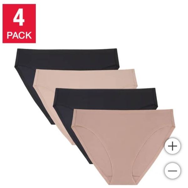 Halston Women’s Smoothwear Bikini, 4-pack Size XXL