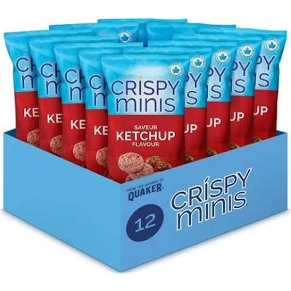 Quaker Crispy Minis Ketchup Flavor, 12 x 100 g