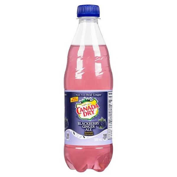 Canada Dry Blackberry Ginger Ale, 24 x 500 mL Bottles