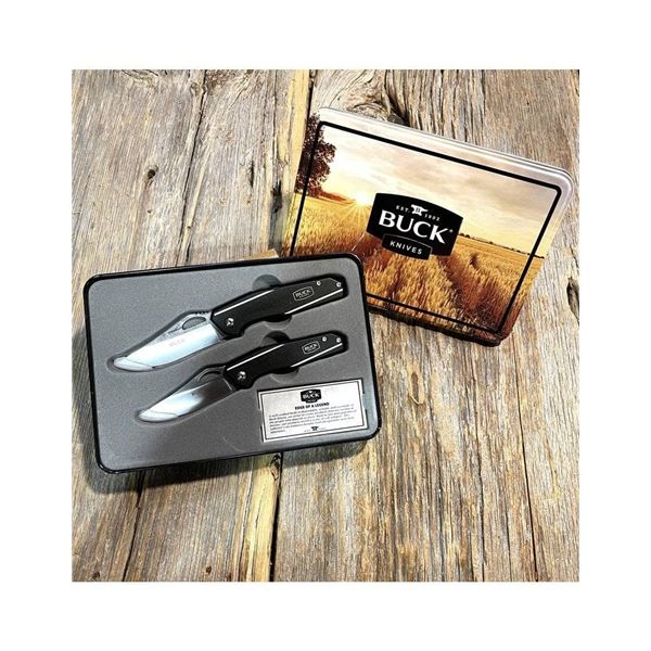 Buck Knives 284 and 285 Slim Folding Knives Set