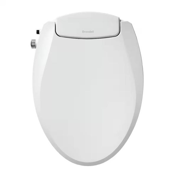 Brondell Swash Non-Electric Bidet Toilet Seat, White Finish