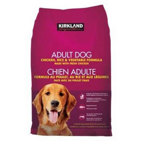 Kirkland Adult Dog Chicken, Rice, & Vegetable Formula 18.14 kg