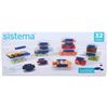 Image 1 : Sistema 32-Piece Food Storage Container Set with Clip Closure