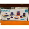 Image 2 : Sistema 32-Piece Food Storage Container Set with Clip Closure