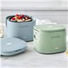 Image 1 : GreenPan Electric Lunch Box Set with Two Containers and Accessories