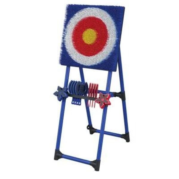 Freestanding Target With Throwing Axes and Stars