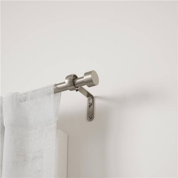 Umbra 2-Pack Curtain Rods in Nickel Finish with Adjustable Lengths