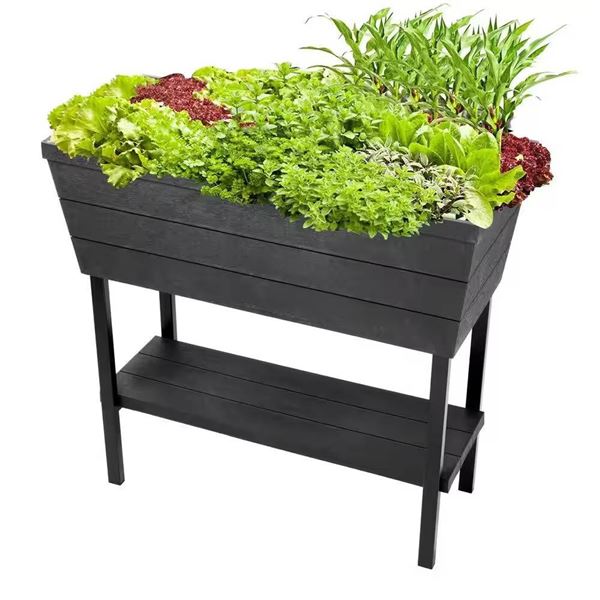 Keter Reves Garden Bed Planter – Black