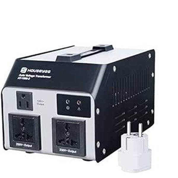 Houseyas AT-1000-2 Auto Voltage Transformer, 1000 Watts