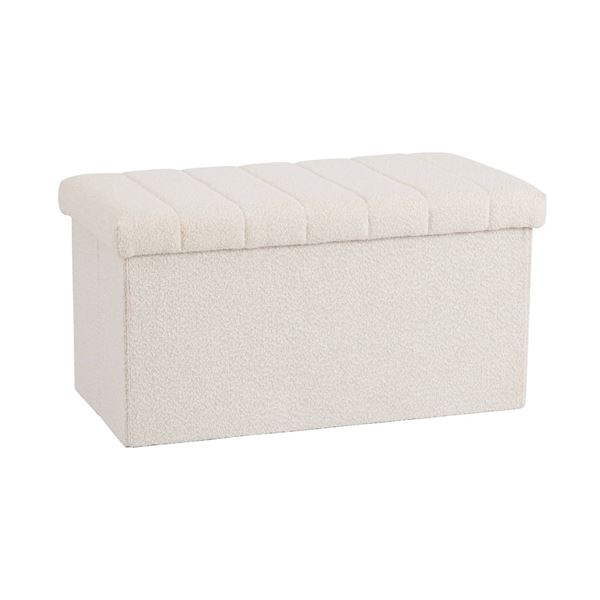 Seville Classics Foldable Storage Trunk Bench with 500 lb Capacity