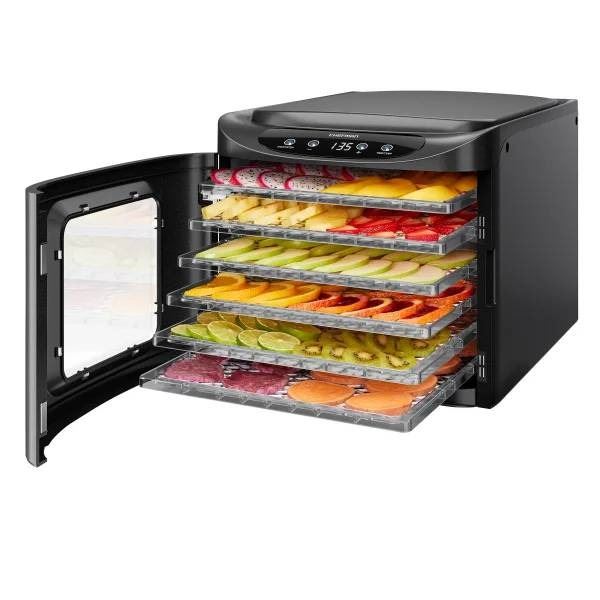 Chefman 6-Tray Food Dehydrator with Adjustable Time and Temperature