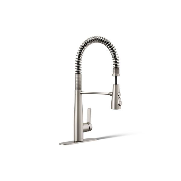 Vind Semi-professional pull-down kitchen sink faucet with three function sprayhead