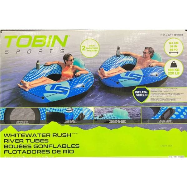 Tobin Sports Whitewater Rush River Tubes Set of 2