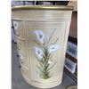 Image 3 : Hand-Painted Floral Design Wooden Chest with Four Drawers