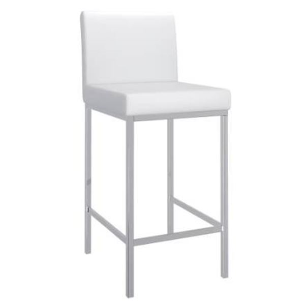 Inspire 26-Inch Counter Stool in White Set of 2