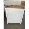 Image 2 : White Bathroom Vanity Sink and Three Drawers Depth 18.75"   Height 35.75"   Width 30.50 