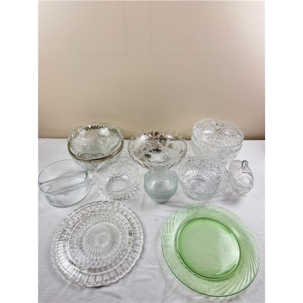 Assorted Crystal and Glassware