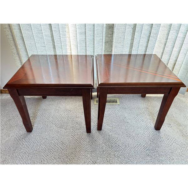 Pair of Wooden Side Tables