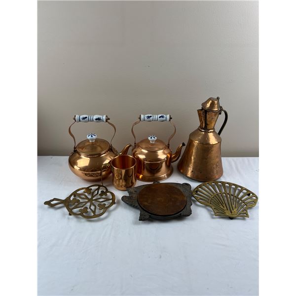 Copper Kitchenware & Metal Trivets