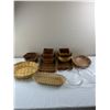 Image 1 : Wicker Baskets & Glass Baking Dishes