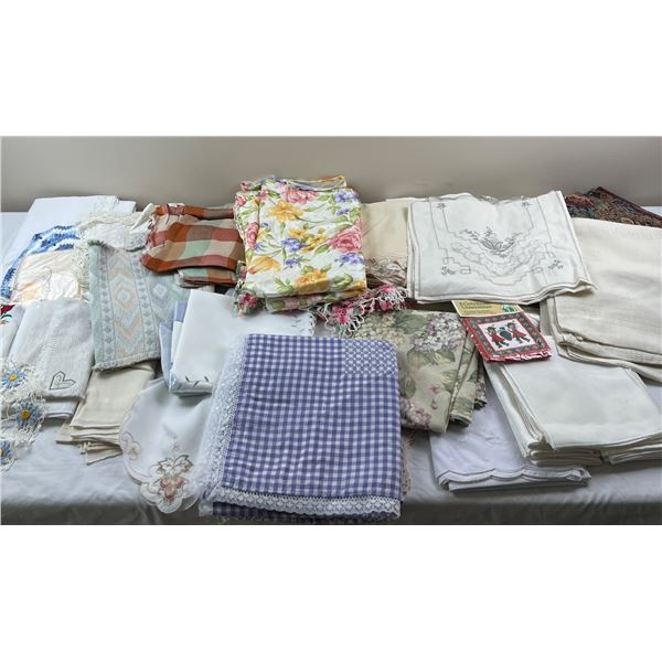 Large Assortment of Linens