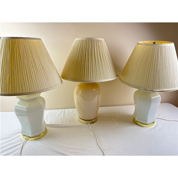 Trio of Table Lamps