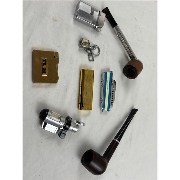 Collection of Pipes & Lighters