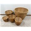 Image 1 : Assortment of Decorative Wicker Baskets
