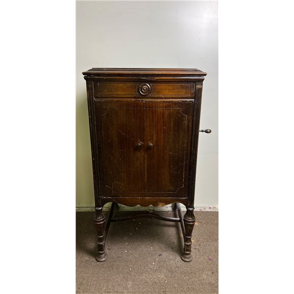 Antique Victrola Record Table