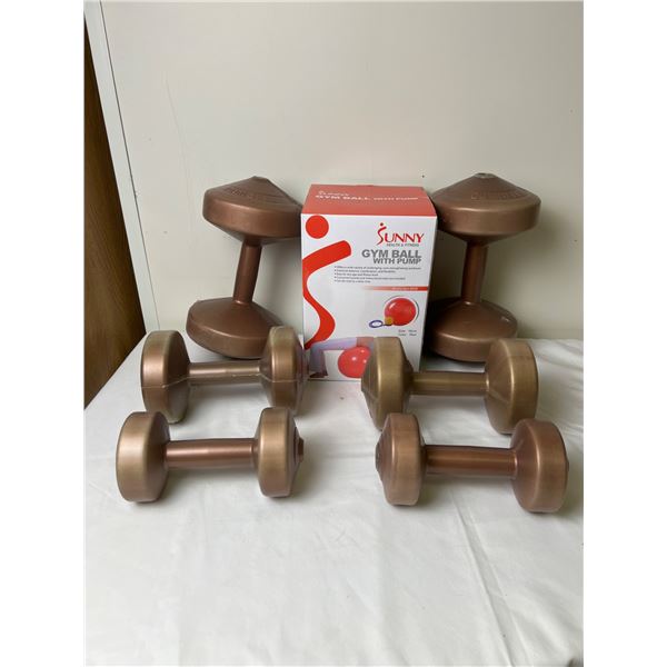 Dumbells & Gym Ball