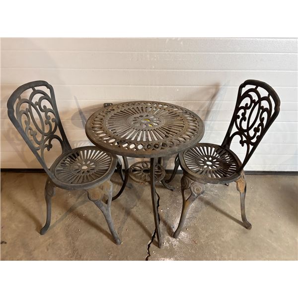Cast Iron Bistro Table & Chairs