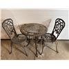 Image 1 : Cast Iron Bistro Table & Chairs