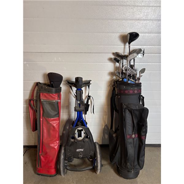 Right Handed Golf Clubs & Caddy's