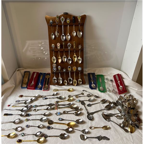 Souvenir Spoons & Hanger