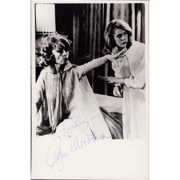 Agnes Moorehead signed 3x5 photo