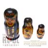 Image 5 : AC/DC - Hand-Painted Russian Nesting Doll Set - 4791
