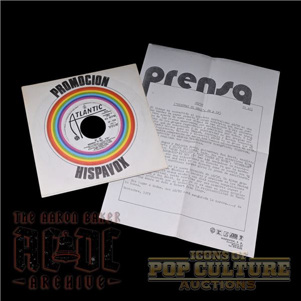 AC/DC – Highway to Hell Spanish Promo 7-inch Single - 4490
