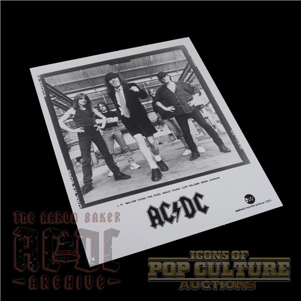 AC/DC - Original 8" x 10" AC/DC Band Press Photo - 2095