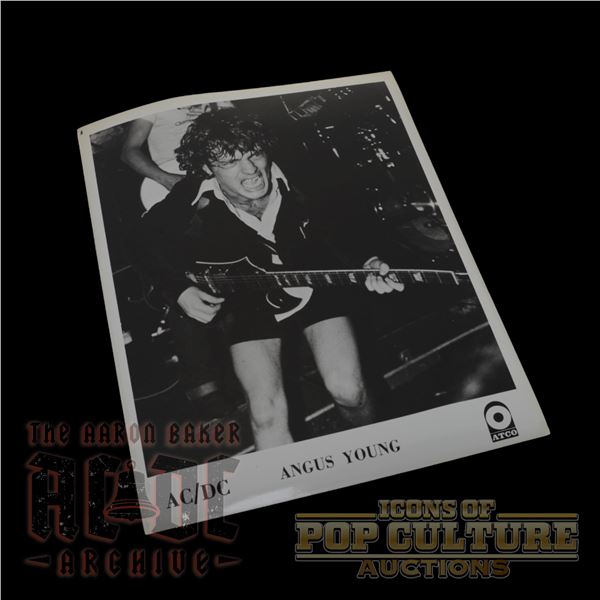 AC/DC - Angus Young AC/DC ATCO Records Press Photograph - 1911