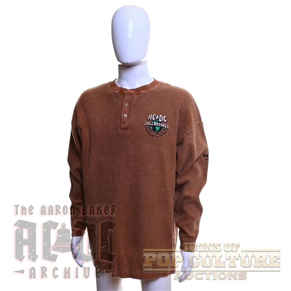 AC/DC - Ballbreaker Tour Long Sleeve Henley Shirt - 4837